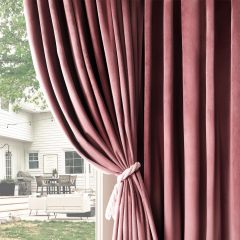 Velvet Curtains Suede Curtain Velvet Curtains  Christmas Decor Luxury Window Drapes Thermal Insulated Privacy Curtains for Living Room