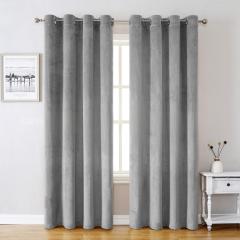 Velvet Curtains 84 inches - Gold Brown Blackout Thermal Insulated Window Drapes for Living Room, Back Tab Luxury Home Decor Curtains for Bedroom Sliding Door