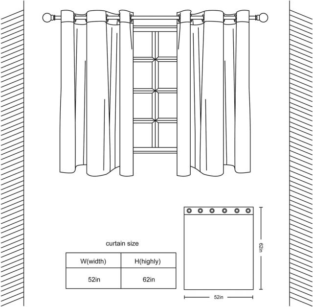 Velvet Curtains Suede Curtain Velvet Curtains  Christmas Decor Luxury Window Drapes Thermal Insulated Privacy Curtains for Living Room