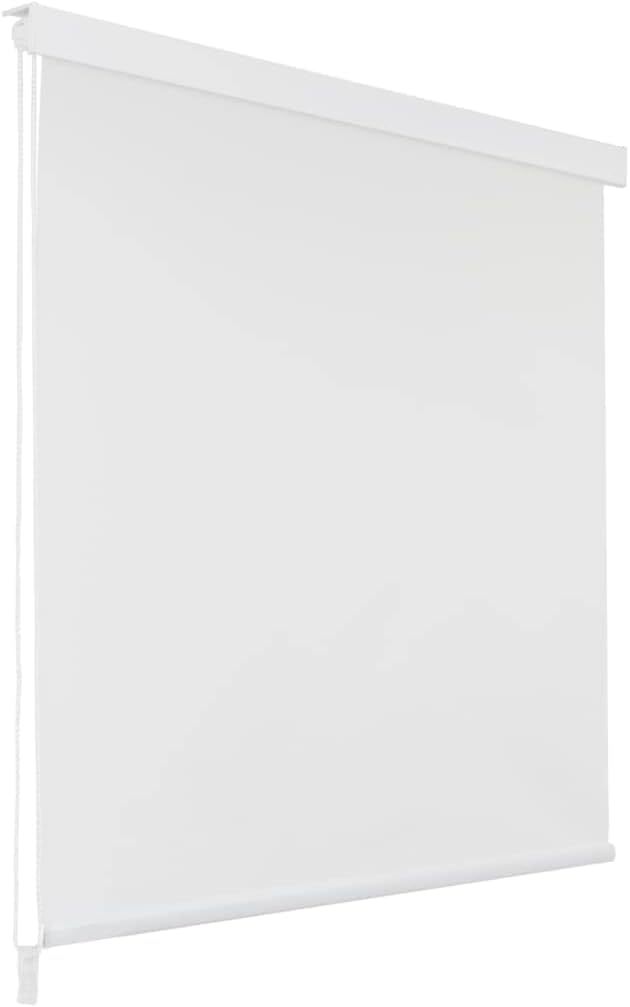 Shower Roller Blind with Cassette Water-Repellent, Bath Blind for the Fath and Shower Retro Design Ceiling-Mounted Semi-Transparent
