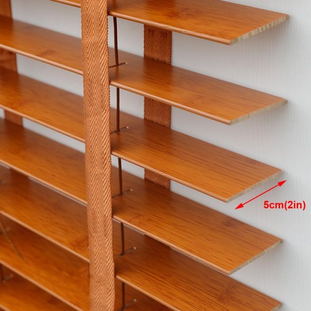 Wood Blinds Wooden Blinds for Indoor Windows Custom Size for Bedroom,Living Room,Bathroom & Office