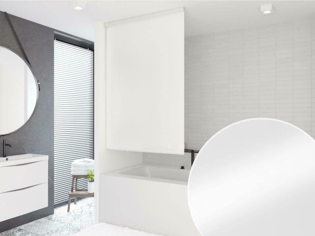 Shower Blind for Bathtub with Side Pull - Various Widths / Shower Curtain / Bath Curtain - 60 cm Wide x 240 cm Including Accessories