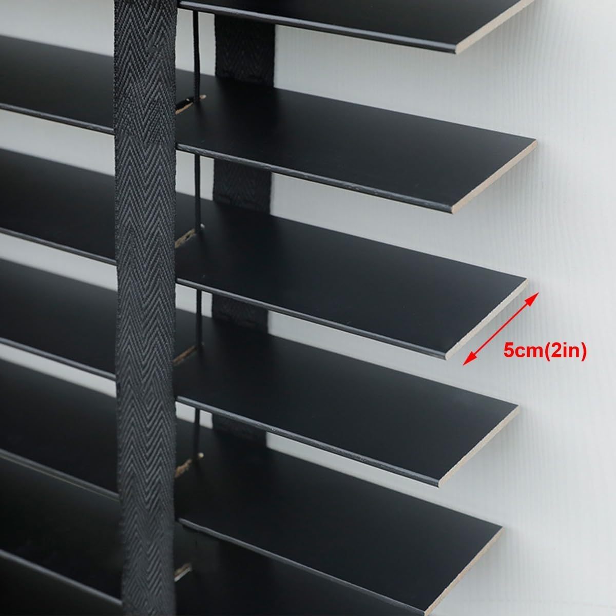 Wood Blinds, 2" Slats Indoor Windows Horizontal Window Shades Privacy Blind for Bedroom,Living Room