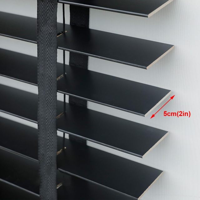 Wood Blinds, 2" Slats Indoor Windows Horizontal Window Shades Privacy Blind for Bedroom,Living Room