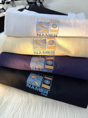 Cross-Border High-Quality Cotton Summer New Printed Casual Short-Sleeve T-Shirt - Trendy Brand, 5-Sleeve Length, Men's T-Shirt for Wholesale