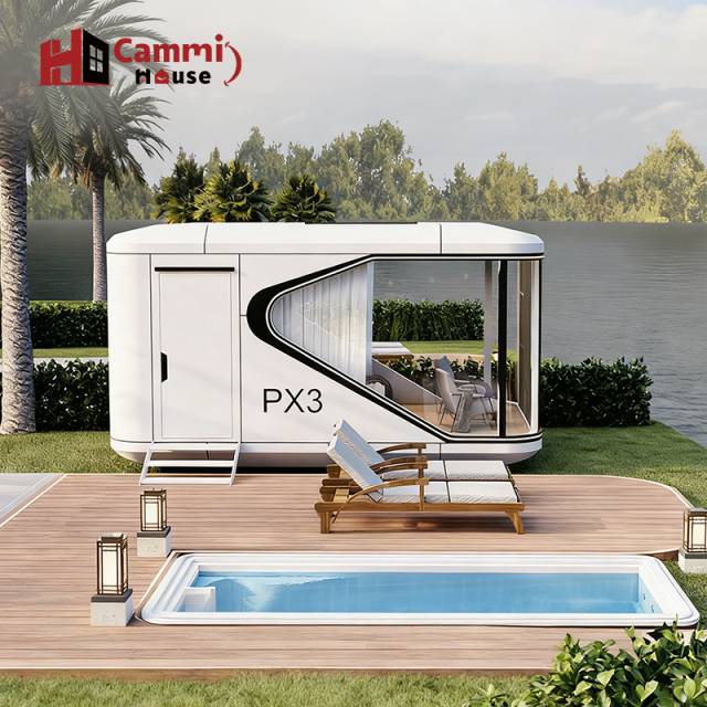 Cammi House PX3 Eco-Friendly Mobile Leisure Pod - Sustainable Glamping, Low-Impact Compact Retreat