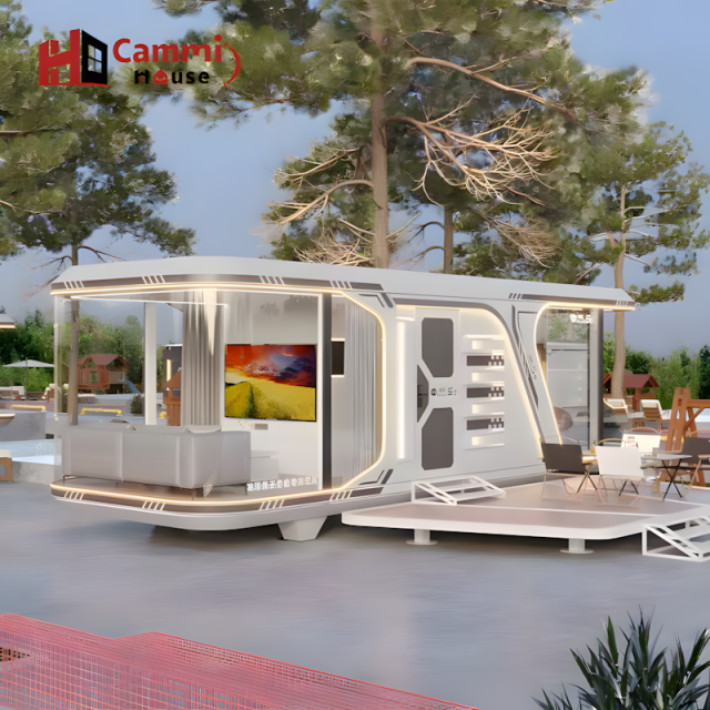 Cammi House Prefab Tiny Home: Luxury Portable Container Home for Glamping & Backyard Living
