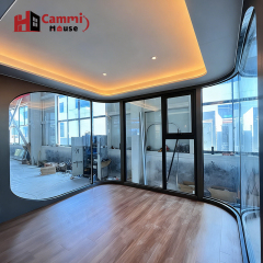 Cammi House Futuristic Prefabricated Tiny House – Balcony-Equipped Modular Living Space