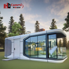 Portable Prefab Tiny House | Cammi House Modern Glass-Walled Mobile Living Unit