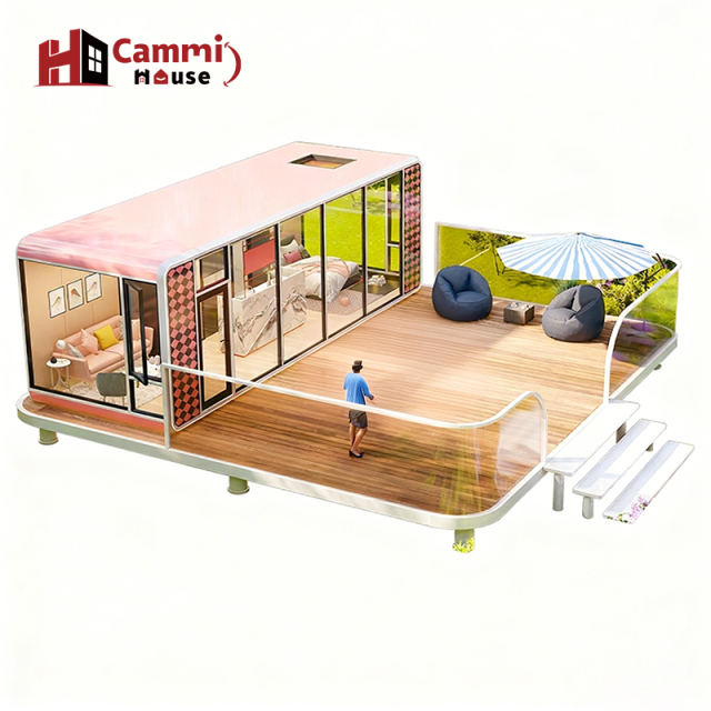 Cammi House Modern Prefab Home with Outdoor Deck: Stylish Mobile Living