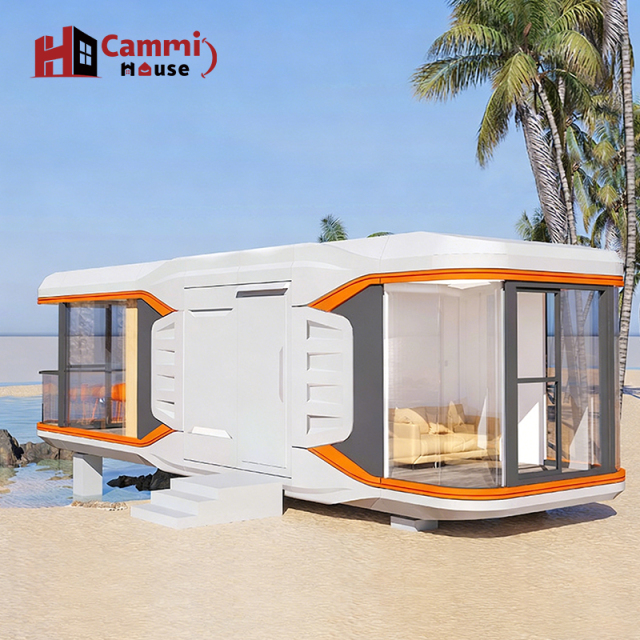 Cammi House Futuristic Space Capsule Home | Luxury Prefab Pod for Coastal Resorts