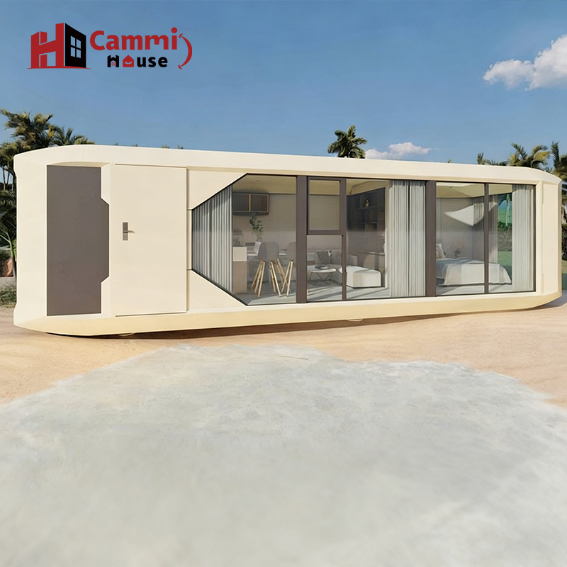 Cammi House Minimalist Modular Pod: Stylish Prefab Living for Coastal Getaways