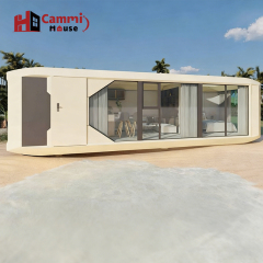 Cammi House Minimalist Modular Pod: Stylish Prefab Living for Coastal Getaways