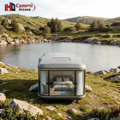 High-End Glamping Capsule House with 360° View | Customizable Prefab Tiny Home for Airbnb & Resort | Cammi House