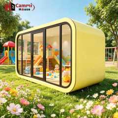 Apple Capsule House Hotel Container House - Customizable Prefabricated Modular Building for Playground Glamping & Resort