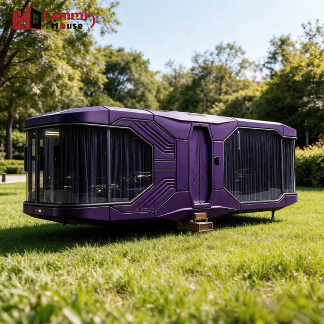 Cammi House Futuristic Capsule House & Hotel Container House | Weatherproof Modular Living Pod for Glamping Resorts
