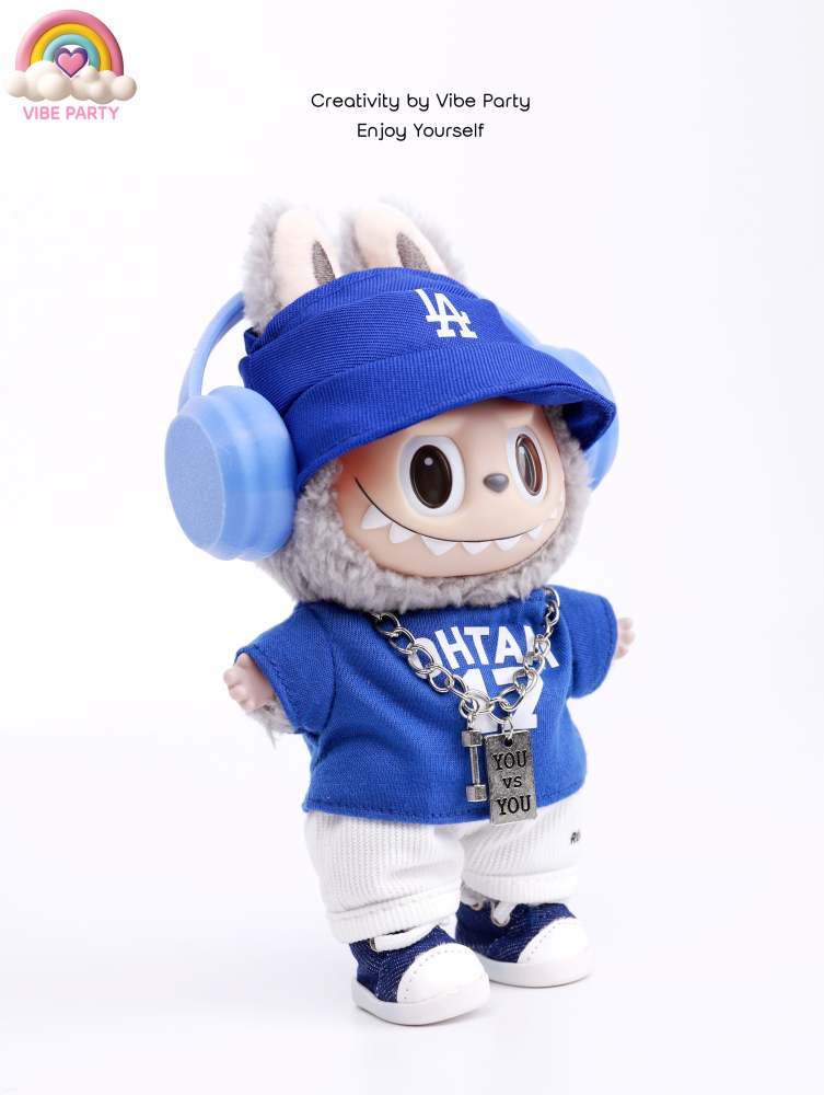 LBB Doll Clothes - Blue Jersey Set 6-Piece Set (Doll Not Included)