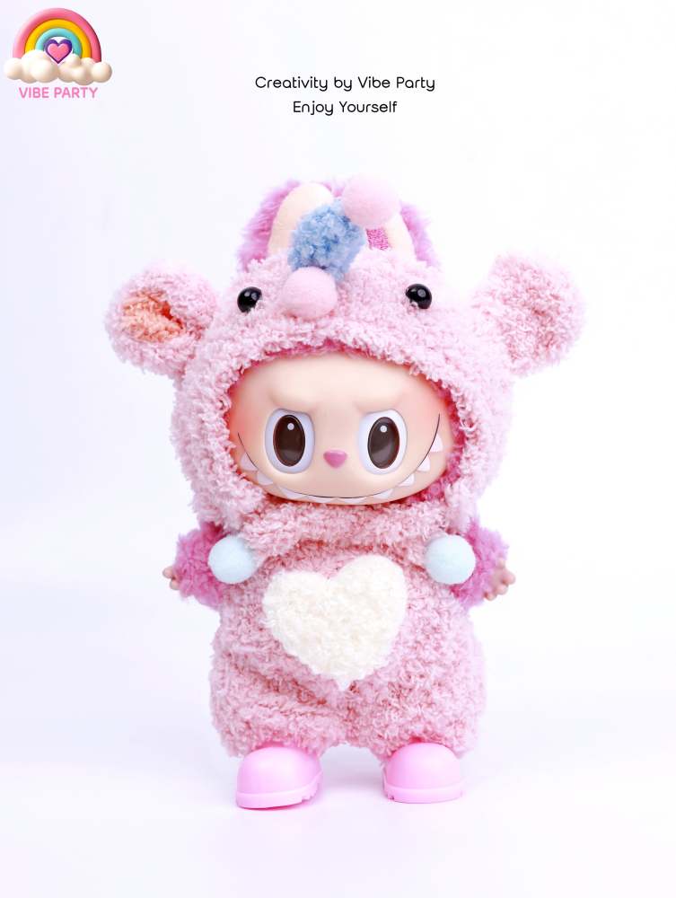 LBB Doll Clothes - Pinky Unicorn 3-Piece Set (Doll Not Included)