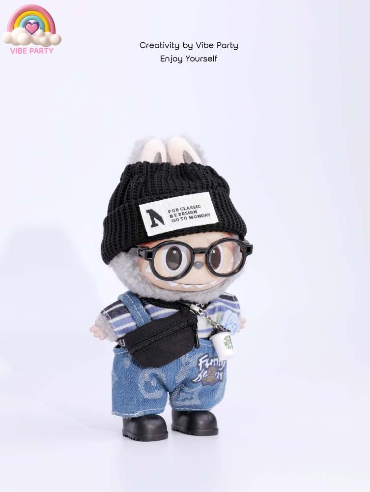 LBB Doll Clothes - Cool Bear Hat Trendy 6-Piece Set (Doll Not Included)