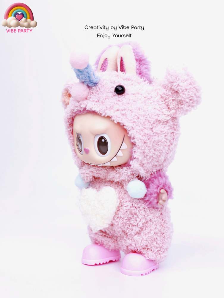 LBB Doll Clothes - Pinky Unicorn 3-Piece Set (Doll Not Included)