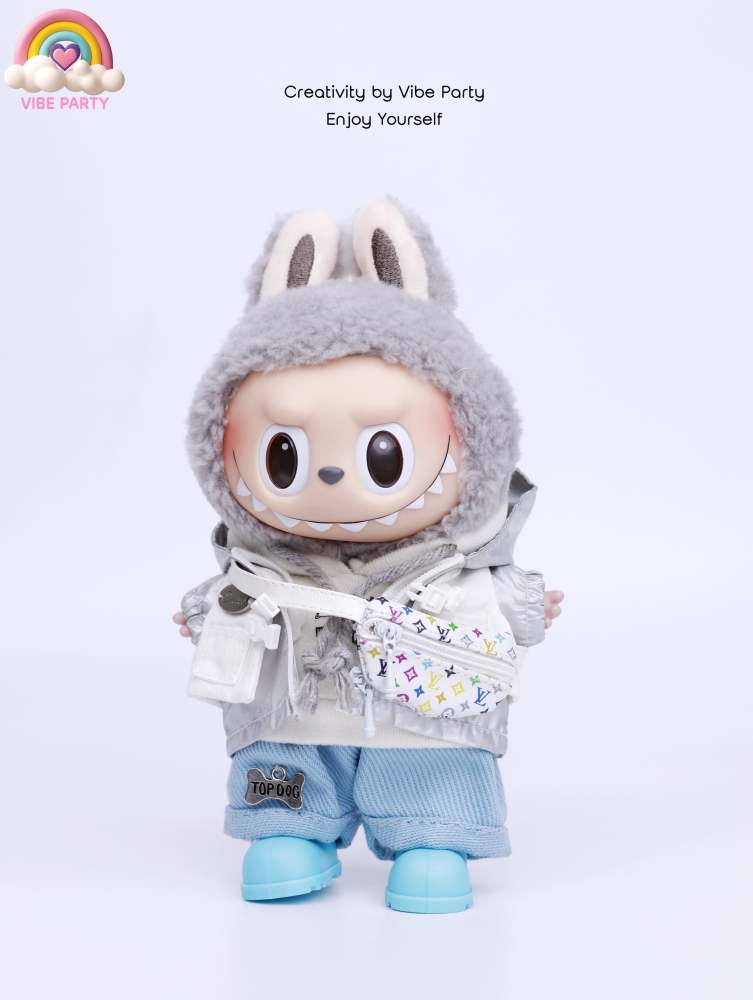 LBB Doll Clothes - White Mountaineering Suit 5-Piece Set (Doll Not Included)