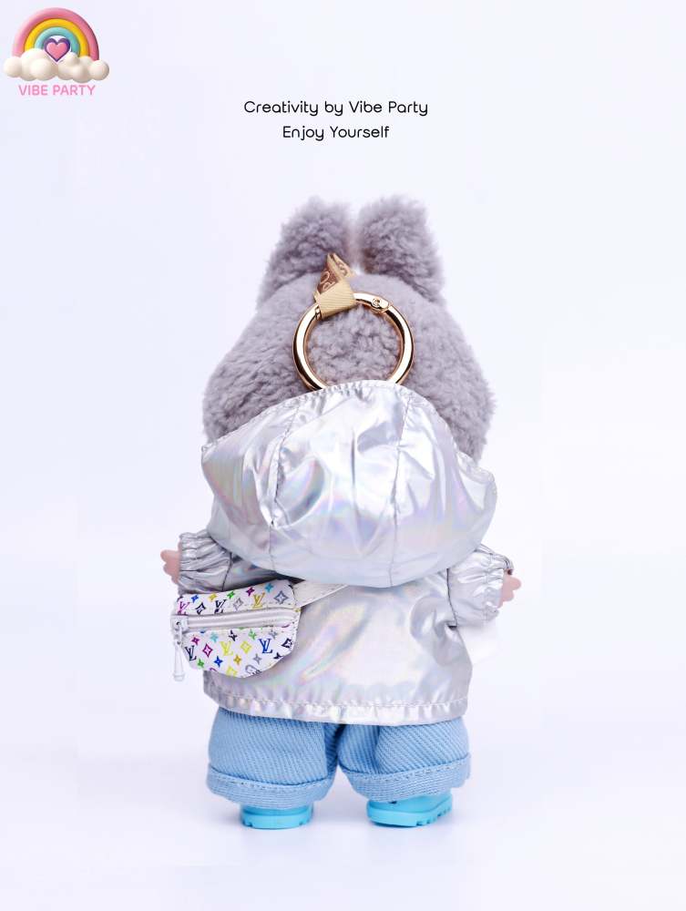 LBB Doll Clothes - White Mountaineering Suit 5-Piece Set (Doll Not Included)