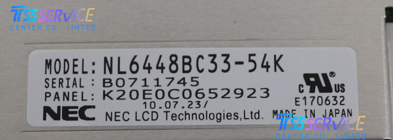 NL6448BC33-54K NEC 10.4" 640×480 a-Si TFT-LCD DISPLAY PANEL SCREEN