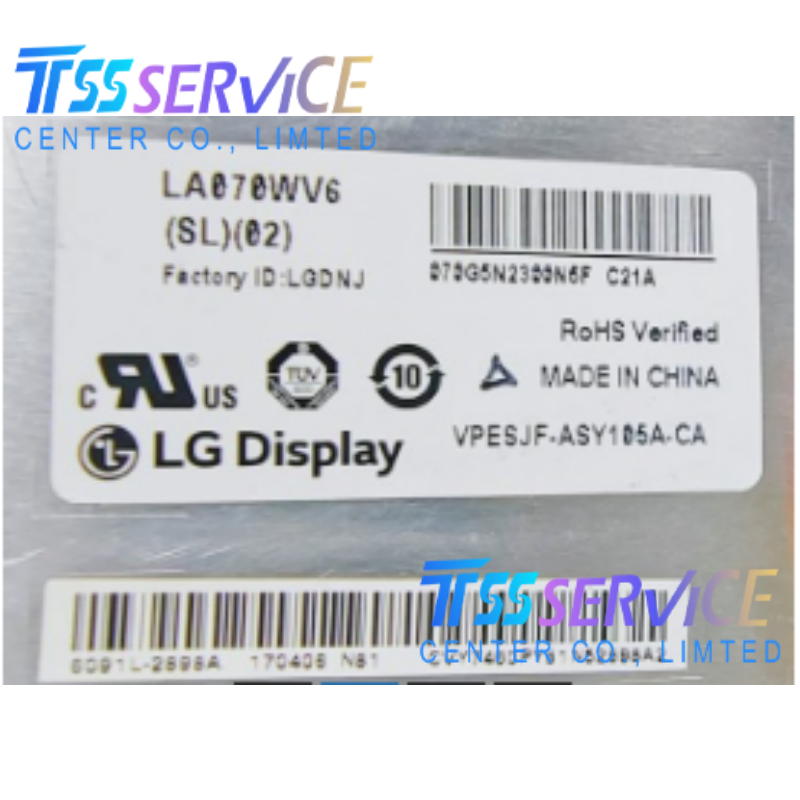 New LG 7.0" 800 × 480 a-Si TFT-LCD Display Panel LA070WV6-SL02 for Industrial
