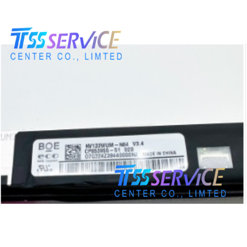 New and original BOE 13.3" 1920 ×1200 a-Si TFT-LCD Display Panel NV133WUM-N64 for Laptop