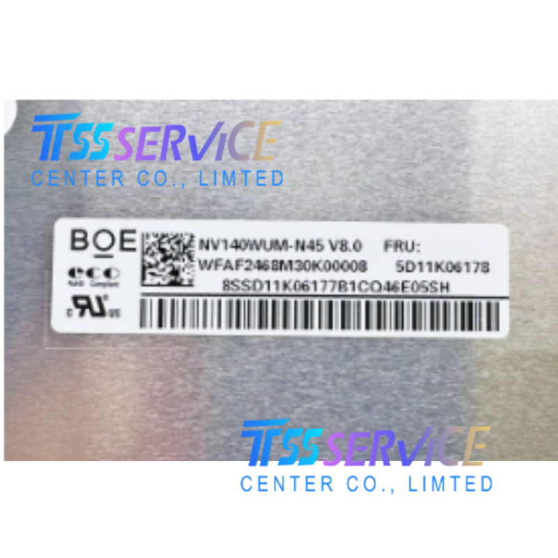 New and original BOE14.0" 1920 × 1200 a-Si TFT-LCD Display Panel NV140WUM-N45 for Laptop
