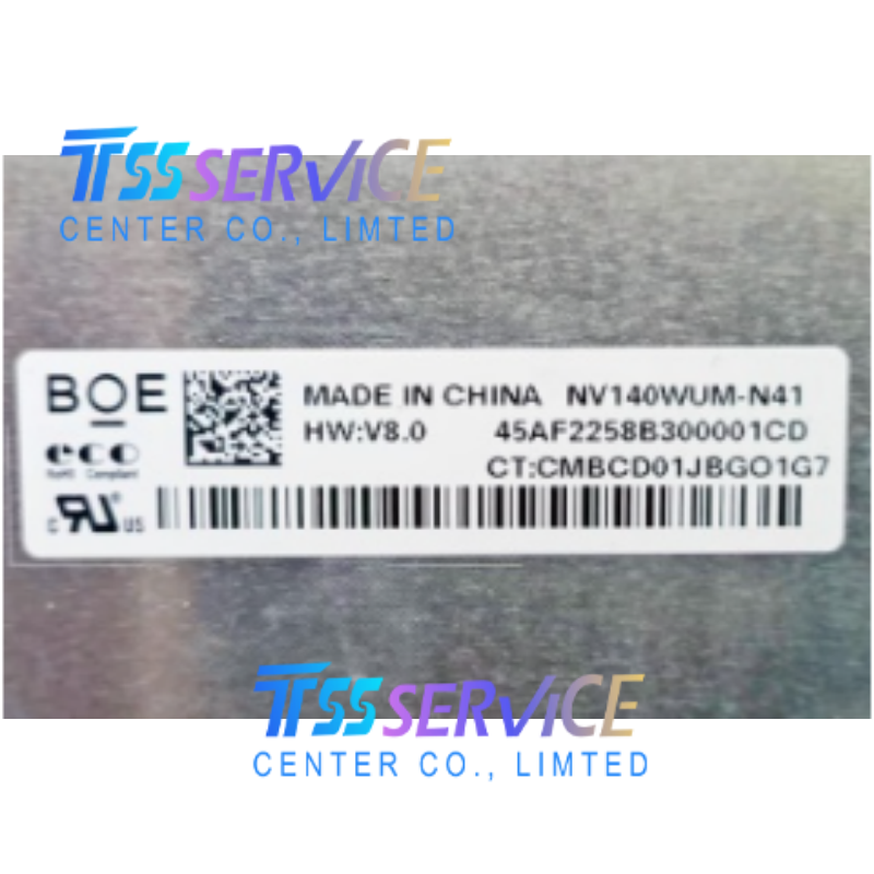 New and original BOE 14.0" 1920 × 1200 a-Si TFT-LCD Display Panel NV140WUM-N41 for Laptop