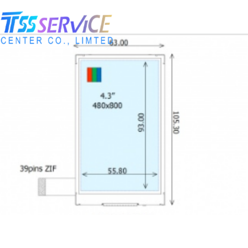 New Ortustech 4.3" 480×800 a-Si TFT-LCD Display Panel COM43H4N90ULC for Industrial