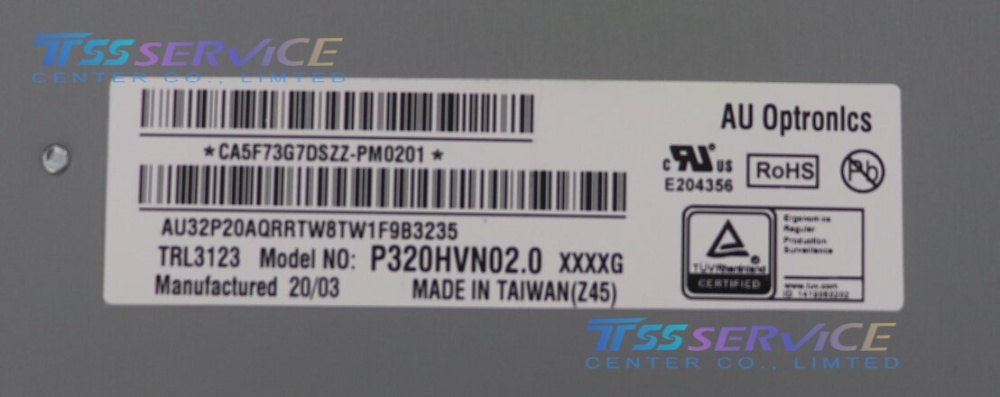 NEW P320HVN02.3 AUO 32" 1920×1080 LCD Display Screen For Industrial