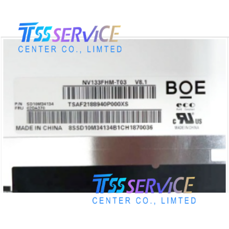 New and original BOE 13.3" 1920 ×1080 a-Si TFT-LCD Display Panel NV133FHM-T03 for Laptop