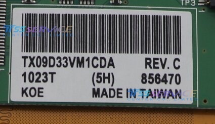 KOE /Hitachi 3.5 INCH TX09D33VM1CDA LCD Panel Display For Industrial