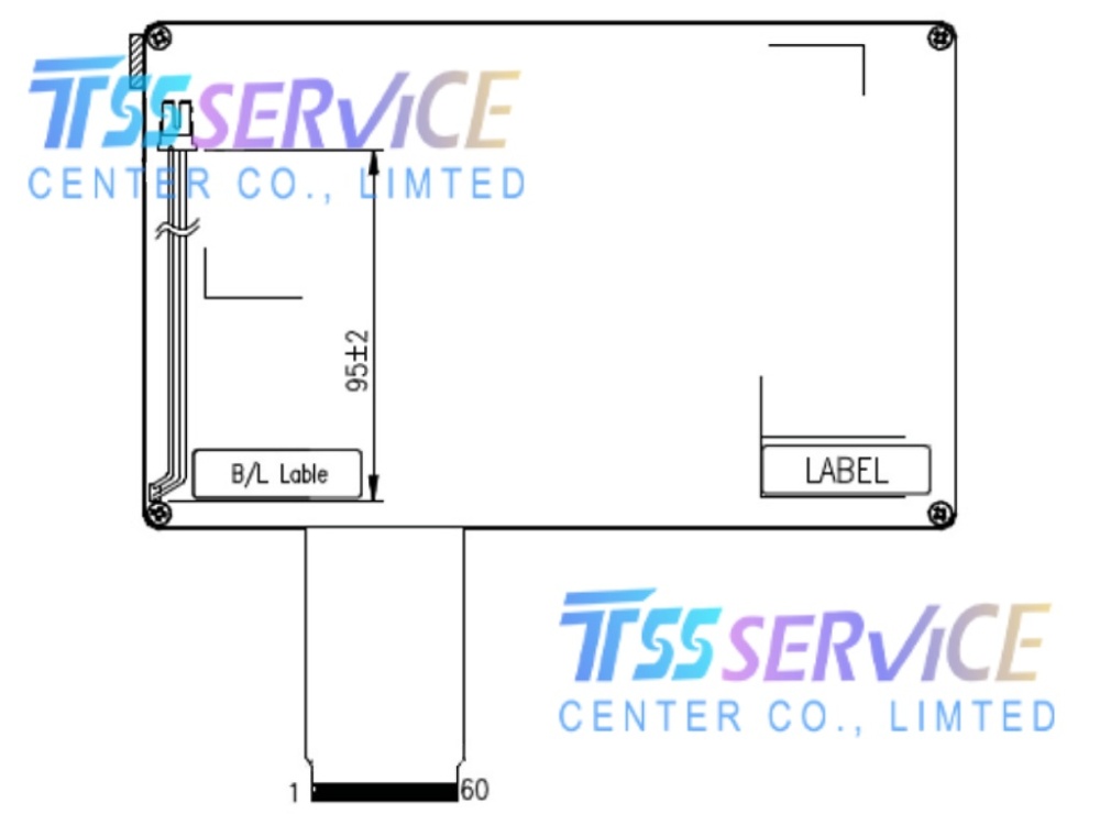 Data Image 7 inch 800×480 FG0700GCDSSWBGL1 LCD Display Screen For Industrial