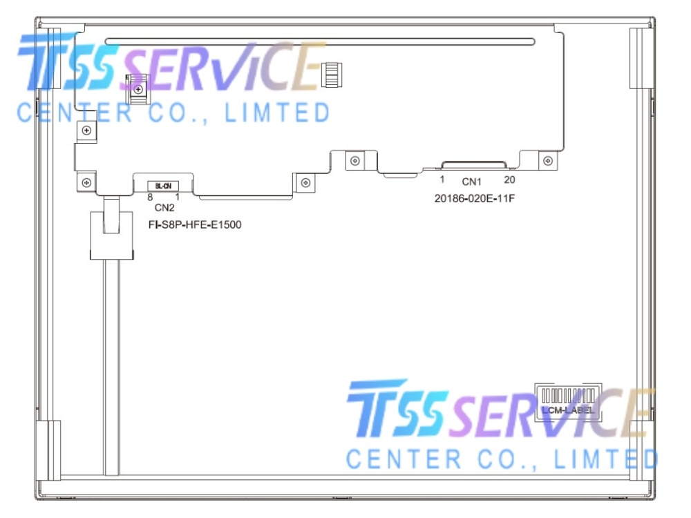 KOE 12.1 inch 1024×768 LCD Panel TX31D207VM0BAB For Industrial