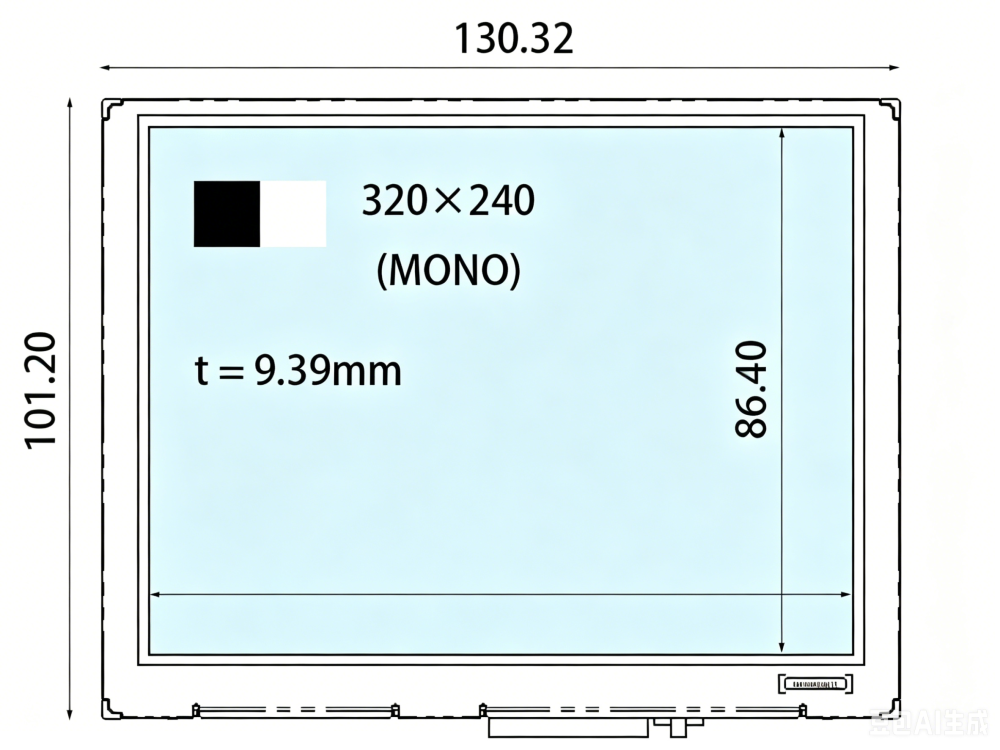COM57T5M71ZSC  5.7INCH 320x240 Ortustech Lcd Panel