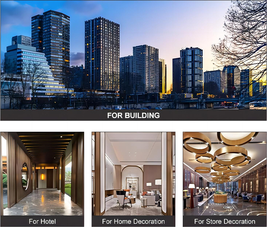 applications of stainless steel decorative plate