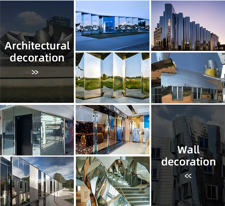application of stainless steel plate