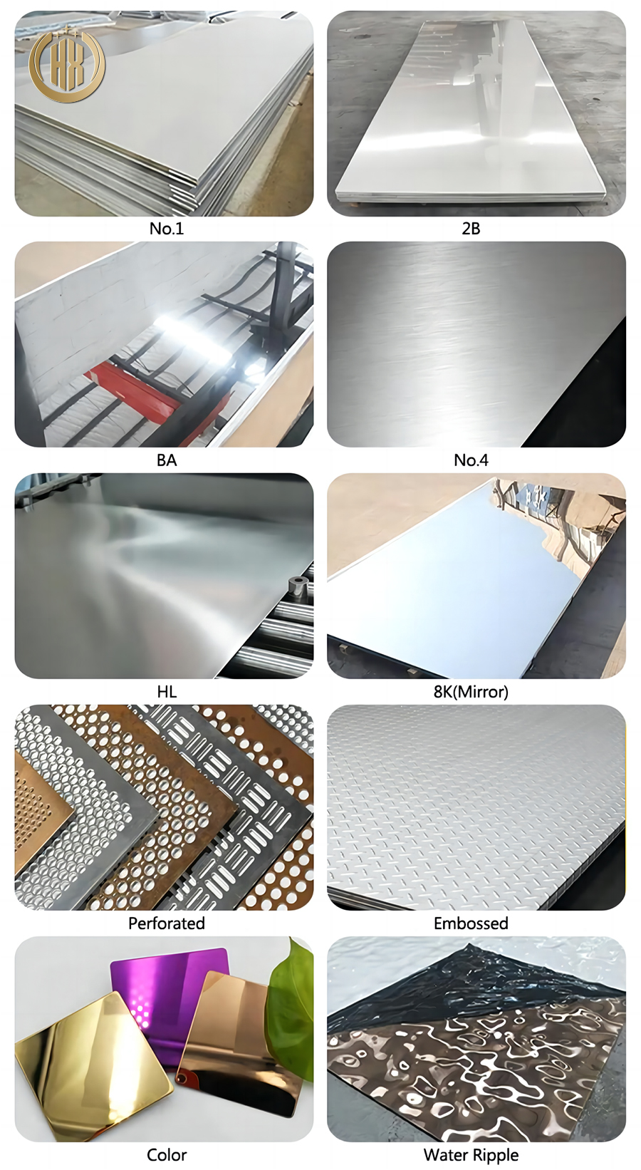stainless steel plate surface processes
