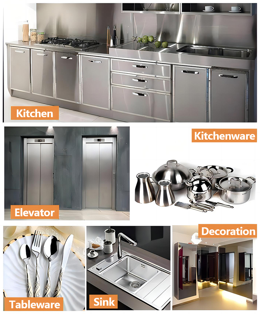 applications of stainless steel coil