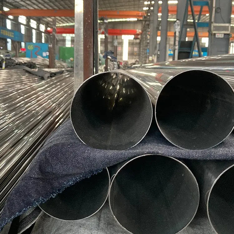 Wholesale Stainless Steel Pipe Polished Stainless Steel 304 steel pipe price in stock Polished Stainless Steel Pipe 304 310s 316 316L Bright Surface Welded Construction Piping GB Standard Punching Color Processing