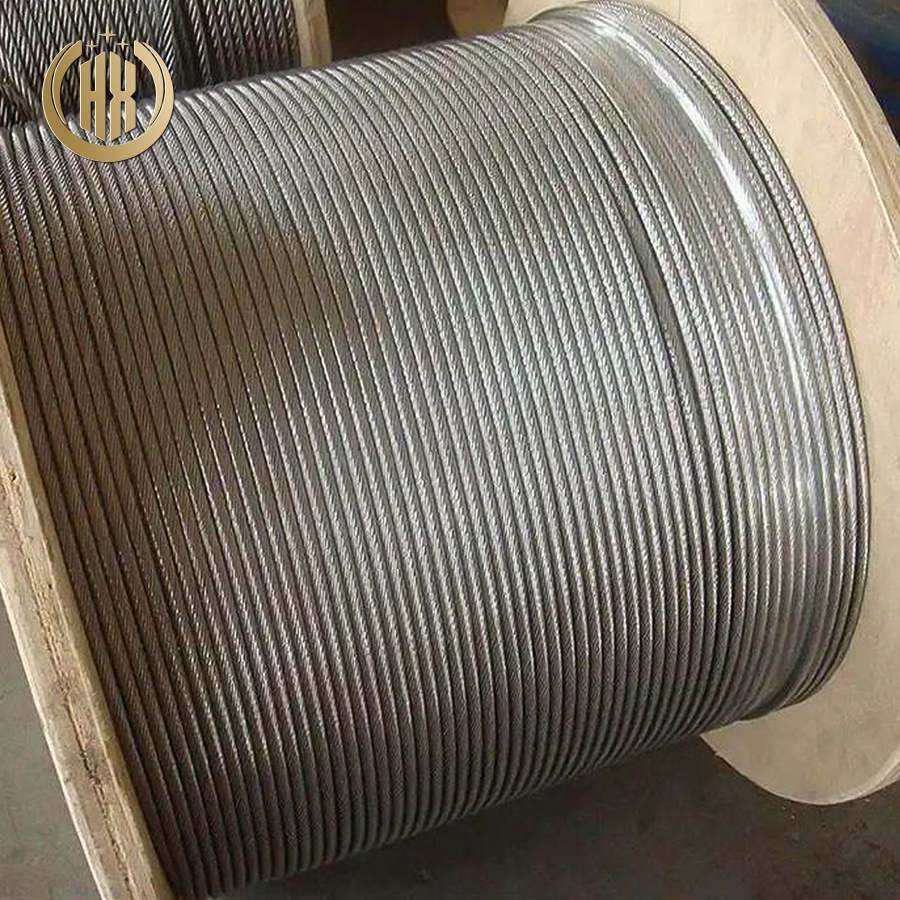 AISI 312 310 410 430 Stainless Steel Wire Rope Construction Elevator Spare Steel Wire Rope