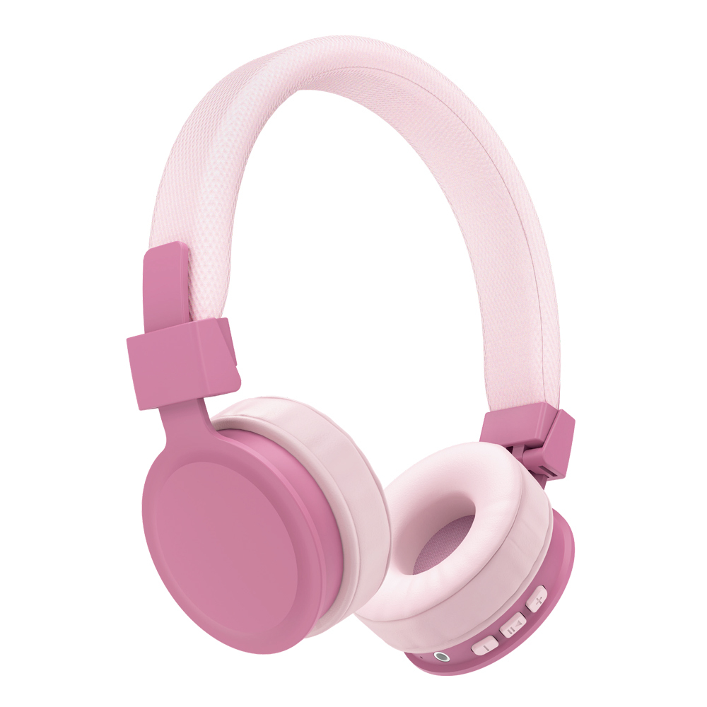 BM-1027 Bluetooth Wireless Headphones for Kids & Travel – Foldable On-Ear Design with 15-Hour Battery & USB-C Charging