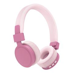 BM-1027 Bluetooth Wireless Headphones for Kids & Travel – Foldable On-Ear Design with 15-Hour Battery & USB-C Charging