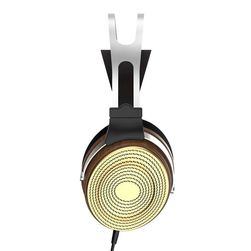 HF-25 HiFi Over-Ear Open-Back Headphones – 50mm Dynamic Driver, Detachable Mic Cable for Audiophile Music & Gaming