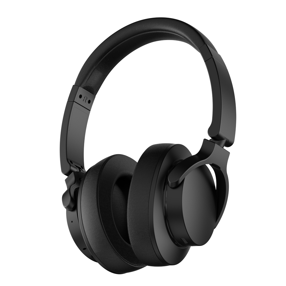 NC-1029 over-ear noise cancelling headphones angled product view