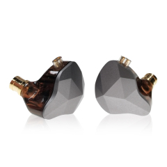EH-270 Hybrid IEM: 1DD+1BA Dual Driver Earphones, 10mm Graphene Titanium Diaphragm, Zinc Alloy Diamond-Cut Shell, 0.78mm 2Pin Detachable Cable with Optional HD Microphone