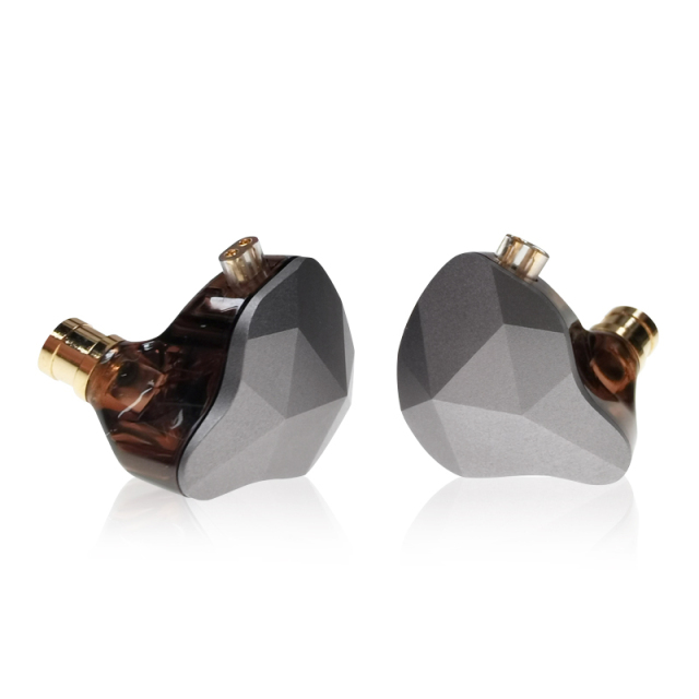 EH-270 Hybrid IEM: 1DD+1BA Dual Driver Earphones, 10mm Graphene Titanium Diaphragm, Zinc Alloy Diamond-Cut Shell, 0.78mm 2Pin Detachable Cable with Optional HD Microphone